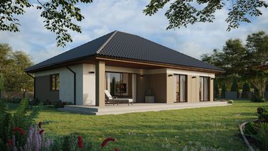 ERDOL 104 - Version Rechts (Wohnzimmer auf der rechten Seite) - HST Smart Slide - Styropor, Netz, Kleber - Nusbaum - Ohne